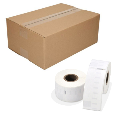 10 × su Dymo 99012 suderinamos etiketės