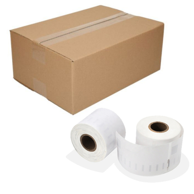 10 × su Dymo 99014 suderinamos etiketės