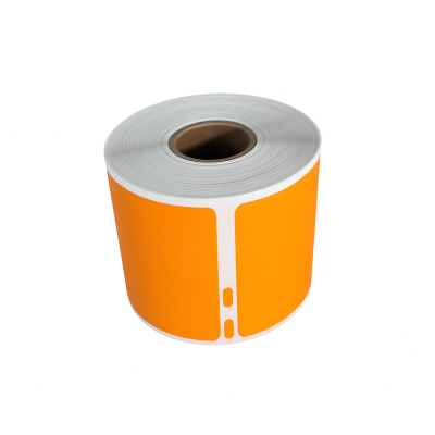 Su Dymo 99014 oranžinė suderinamos etiketės