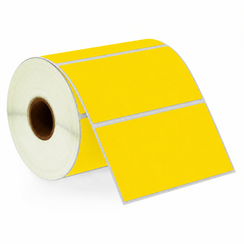 Su Zebra suderinamos etiketės geltona, 102 × 50 mm, 1 300 etikečių